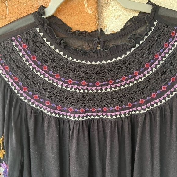 Anthropologie Embroidered Long Sleeve Top - Picture 7 of 16